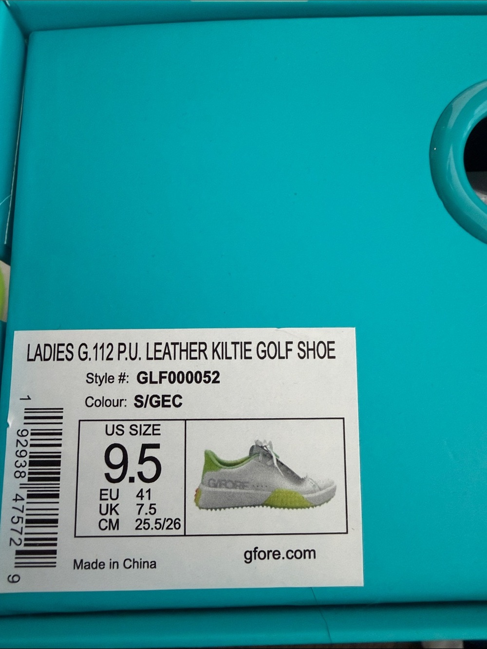 G/fore ladies G112 leather kilt is golf shoes 9.5 - Picture 5 of 6
